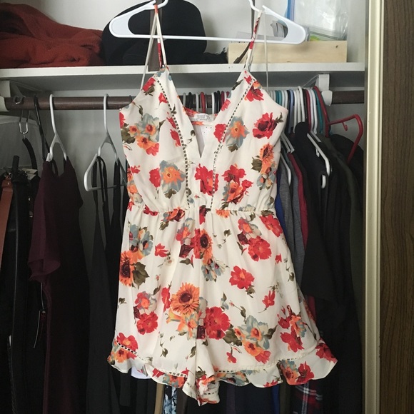 sienna sky floral jumpsuit